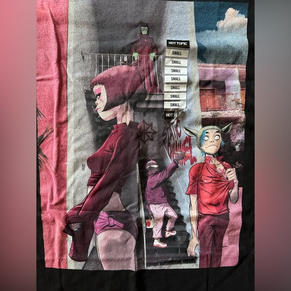 NWT Gorillaz The Static Channel T-Shirt Size Small 🆕 Hot Topic - Picture 5 of 7